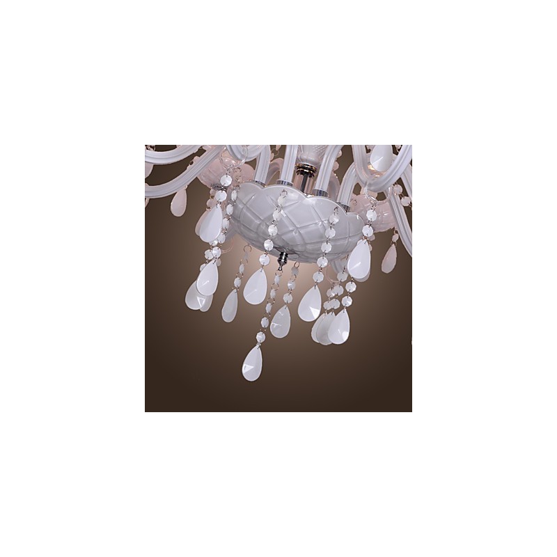 Rustikaler Kronleuchter aus galvanisiertem Kristall von Lodge Crystal