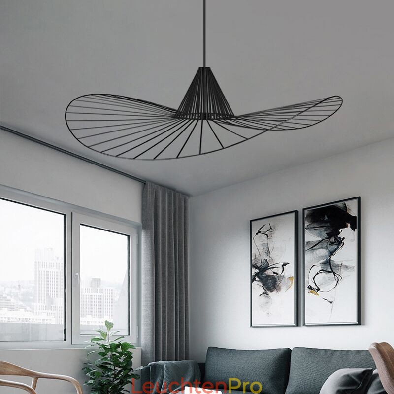 Eisen Pendelleuchte Einfache Strohhutlampe 1 Licht