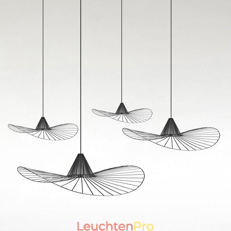 Eisen Pendelleuchte Einfache Strohhutlampe 1 Licht