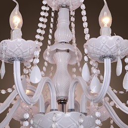 Rustikaler Kronleuchter aus galvanisiertem Kristall von Lodge Crystal