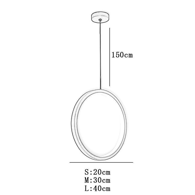 Minimalistische Ring Pendelleuchte Dekorative Deckenleuchte