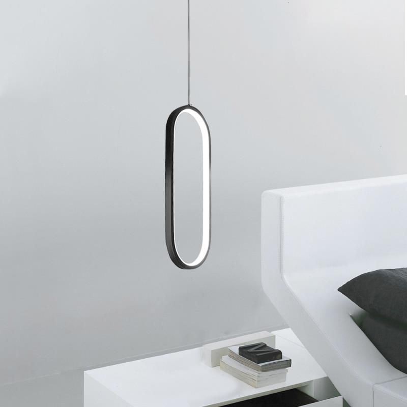 Ovale Pendelleuchte, dekorative Leuchte aus Acryl