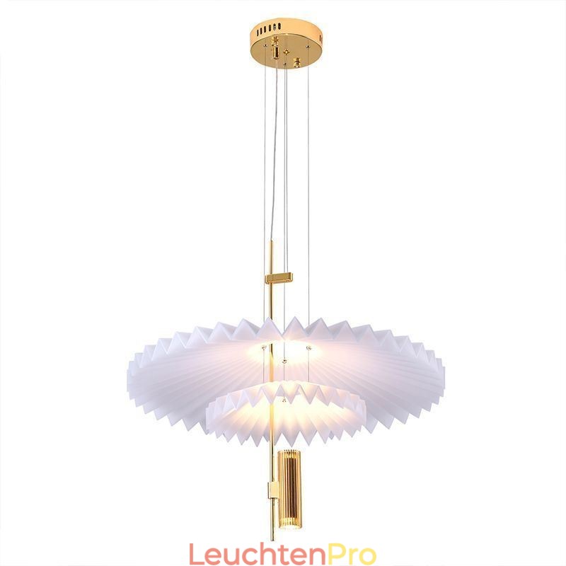 Moderne plissierte Pendelleuchte Acryl dekorative Beleuchtung