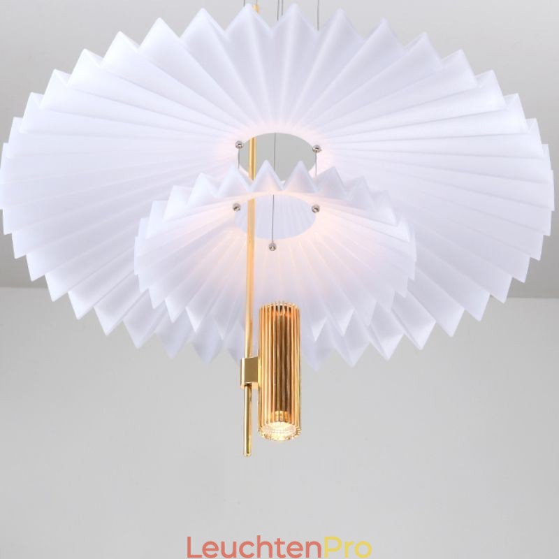 Moderne plissierte Pendelleuchte Acryl dekorative Beleuchtung