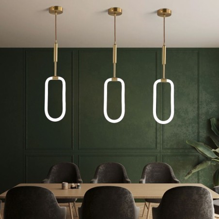 Moderne einfache Pendelleuchte Messing Deckenleuchte Moderne einfache Pendelleuchte Messing Deckenleuchte