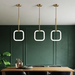 Moderne einfache Pendelleuchte Messing Deckenleuchte