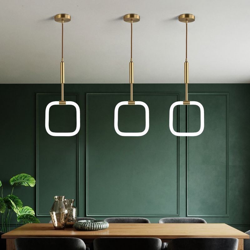 Moderne einfache Pendelleuchte Messing Deckenleuchte