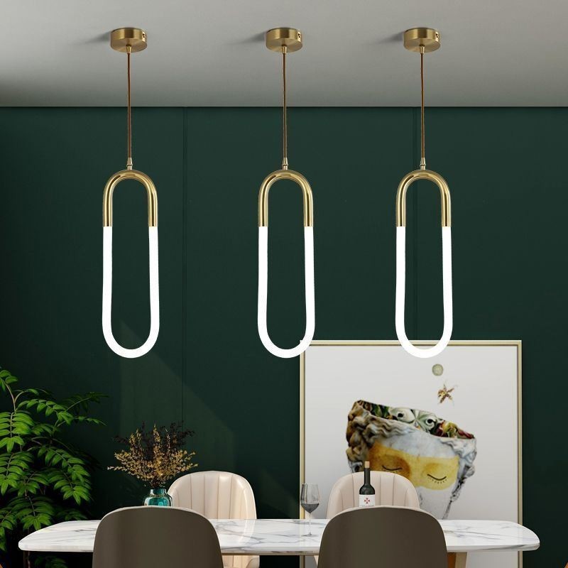 Moderne einfache Pendelleuchte Messing Deckenleuchte