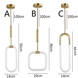 Moderne einfache Pendelleuchte Messing Deckenleuchte