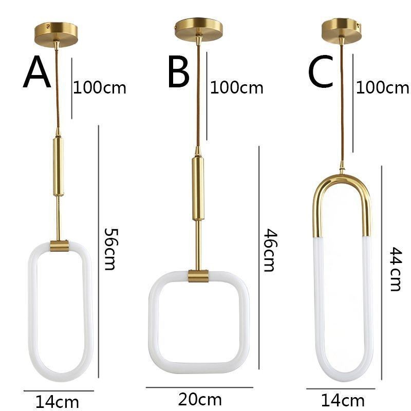 Moderne einfache Pendelleuchte Messing Deckenleuchte