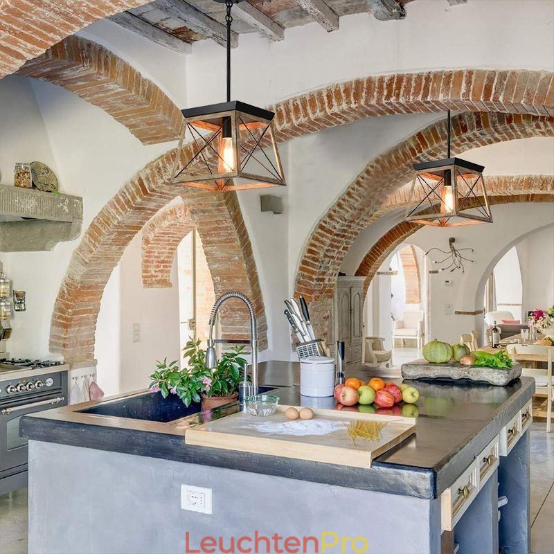 Pendelleuchte im Vintage-Stil mit einer Leuchte