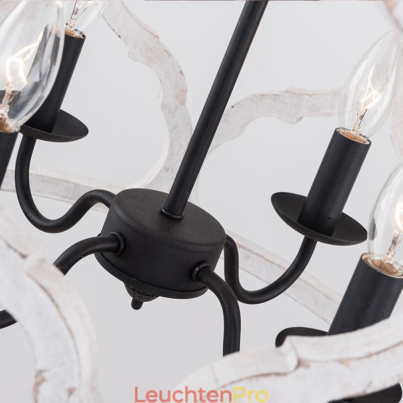Laternen-Pendelleuchte im Vintage-Stil mit 4 Lichtern