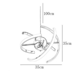 Schwenkbare Globus-Pendelleuchte, dekorative Deckenlampe