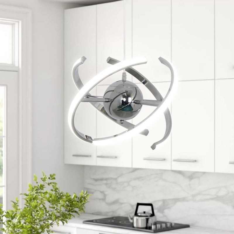Schwenkbare Globus-Pendelleuchte, dekorative Deckenlampe