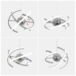 Schwenkbare Globus-Pendelleuchte, dekorative Deckenlampe