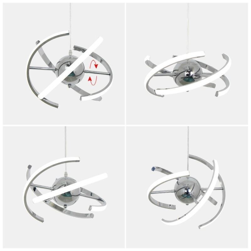 Schwenkbare Globus-Pendelleuchte, dekorative Deckenlampe