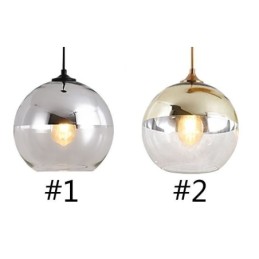 Kreative Eisen + Glaskugel Pendelleuchte Dekorative Beleuchtung