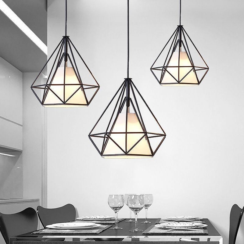 Diamantförmige Pendelleuchte Moderne minimalistische dekorative Leuchte