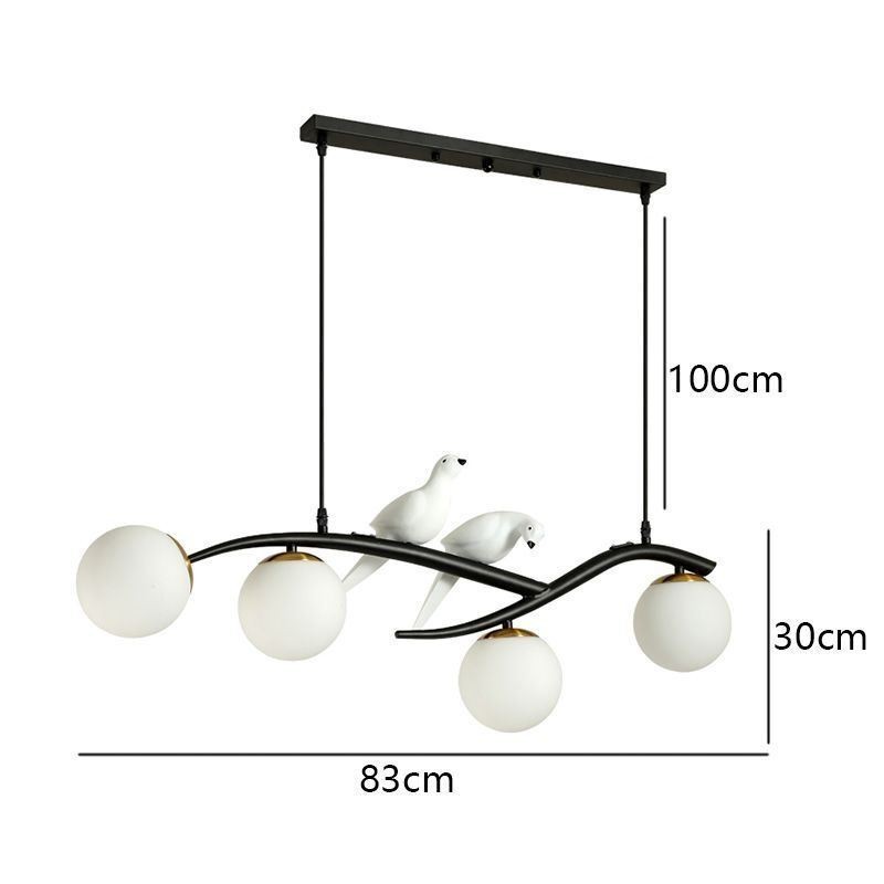 Moderne minimalistische Zweig Pendelleuchte 4 Lampe dekoratives Licht