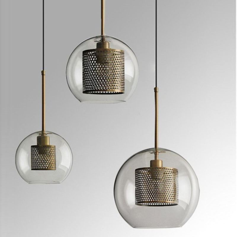 Minimalistische Glas Cluster Pendelleuchte 3 Licht Deckenleuchte Insel