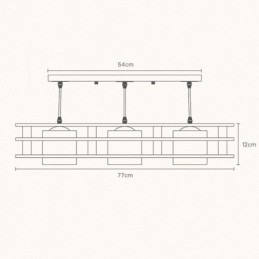Kreative 3 Lichter Eiche Pendelleuchte Dekorative Holz Deckenleuchte Cafe