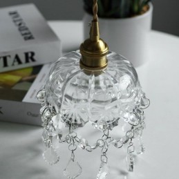 Elegante Glas-Pendelleuchte, Einzelkopf, Mini-Pendelleuchte