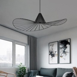 Eisen Pendelleuchte Einfache Strohhut Lampe 1 Licht