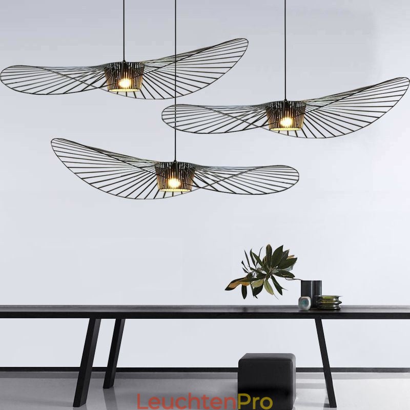 Eisen Pendelleuchte Strohhut Lampe 1 Licht