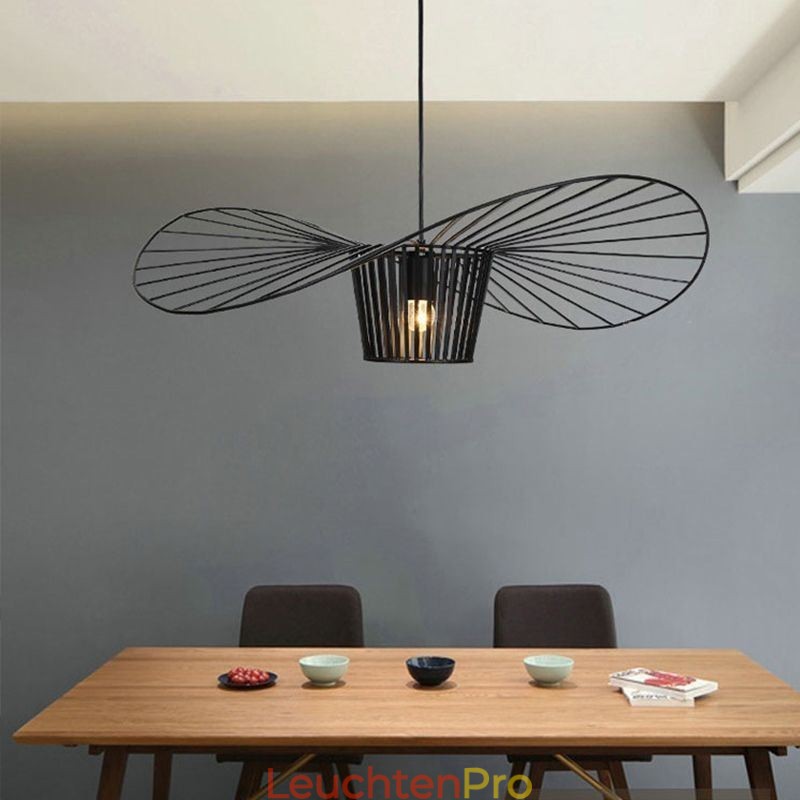 Eisen Pendelleuchte Strohhut Lampe 1 Licht
