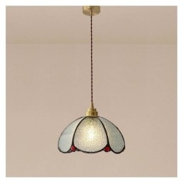 Minimalistische Blütenblatt-Glas-Pendelleuchte Einzelkopf-Glas-Pendelleuchte