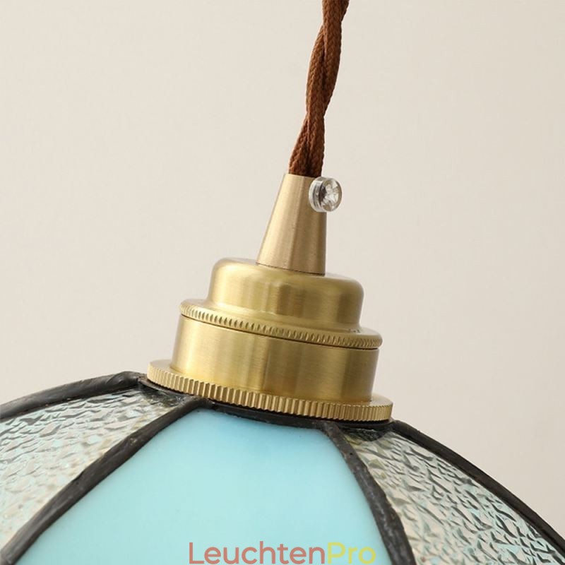 Minimalistische Blütenblatt-Glas-Pendelleuchte Einzelkopf-Glas-Pendelleuchte