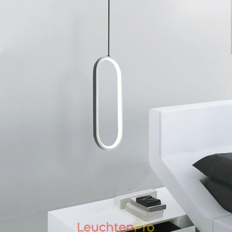 Ovale Pendelleuchte, dekorative Leuchte aus Acryl