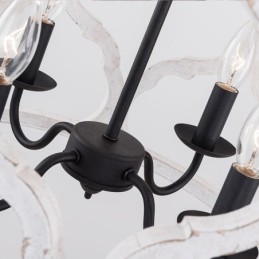 Laternen-Pendelleuchte im Vintage-Stil mit 4 Lichtern