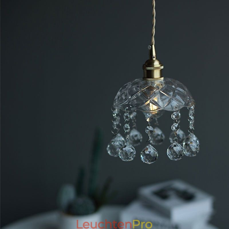 Moderne Mini-Pendelleuchte aus Glas, 1 Licht, Dekorationsleuchte