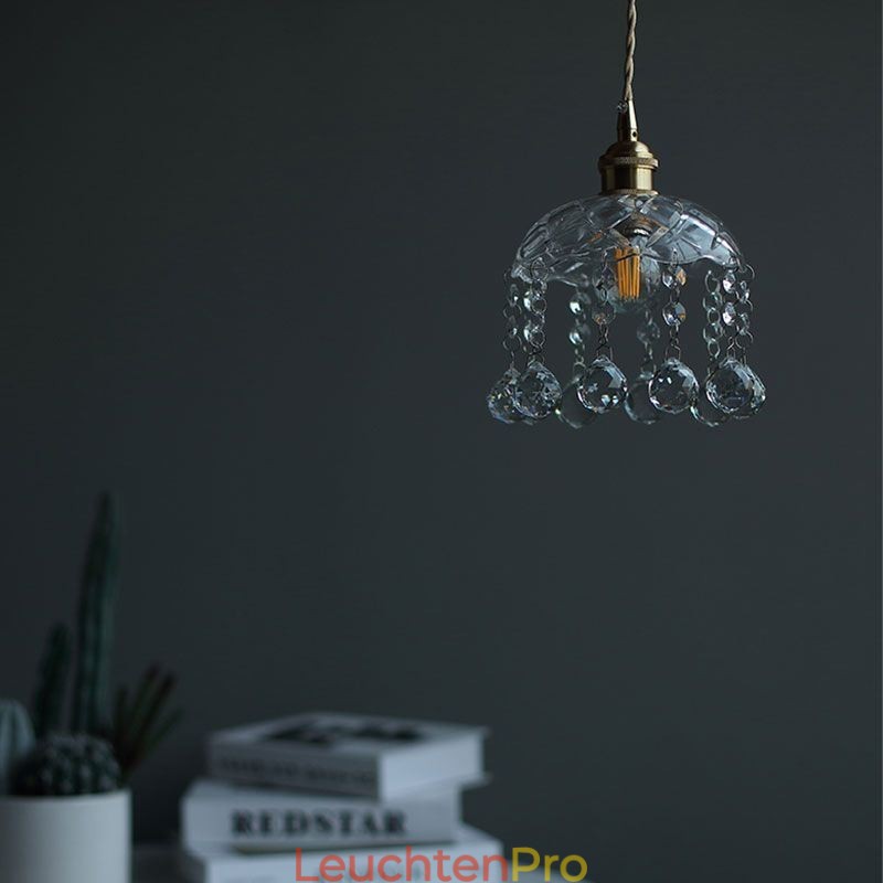 Moderne Mini-Pendelleuchte aus Glas, 1 Licht, Dekorationsleuchte