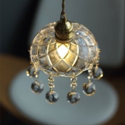 Moderne Mini-Pendelleuchte aus Glas, 1 Licht, Dekorationsleuchte