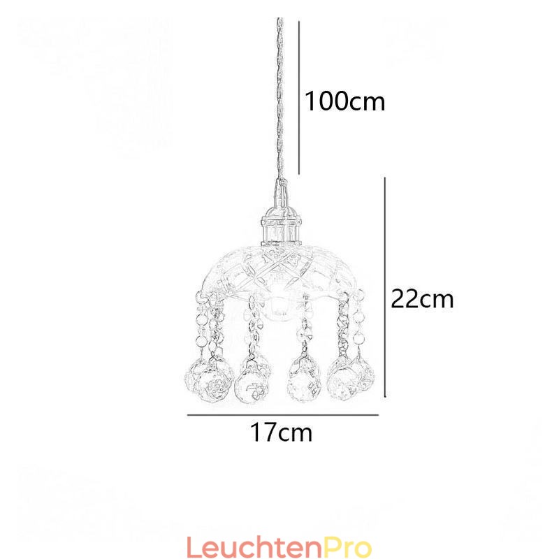 Moderne Mini-Pendelleuchte aus Glas, 1 Licht, Dekorationsleuchte
