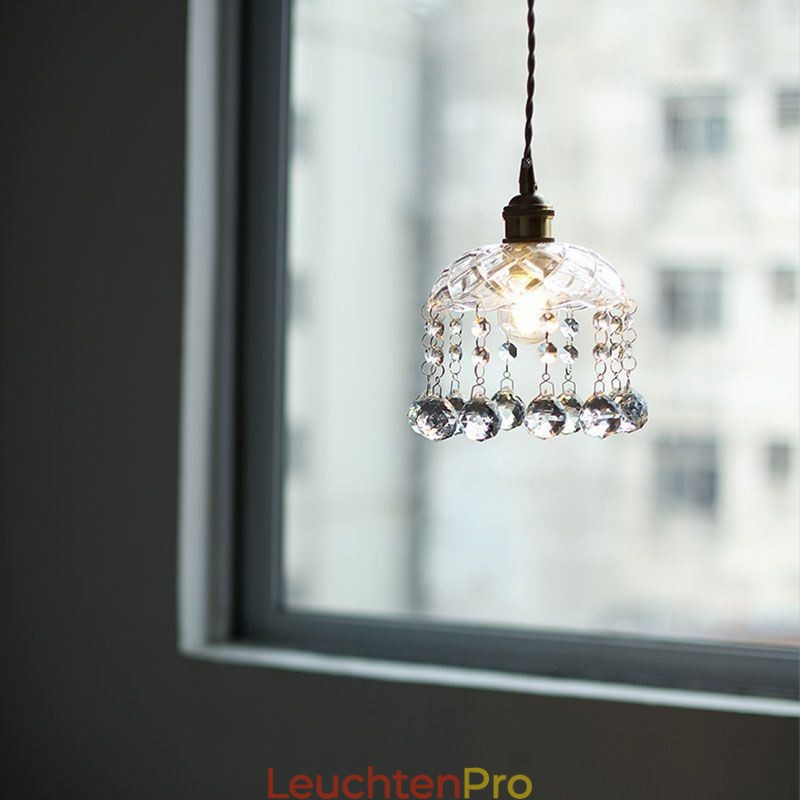 Moderne Mini-Pendelleuchte aus Glas, 1 Licht, Dekorationsleuchte