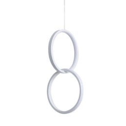 Minimalistische Doppelring-Pendelleuchte