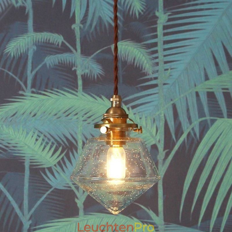 1 Licht Diamant Glas Pendelleuchte Bubble Glas Leuchte