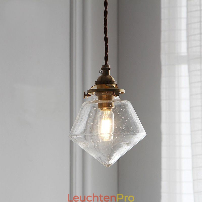 1 Licht Diamant Glas Pendelleuchte Bubble Glas Leuchte