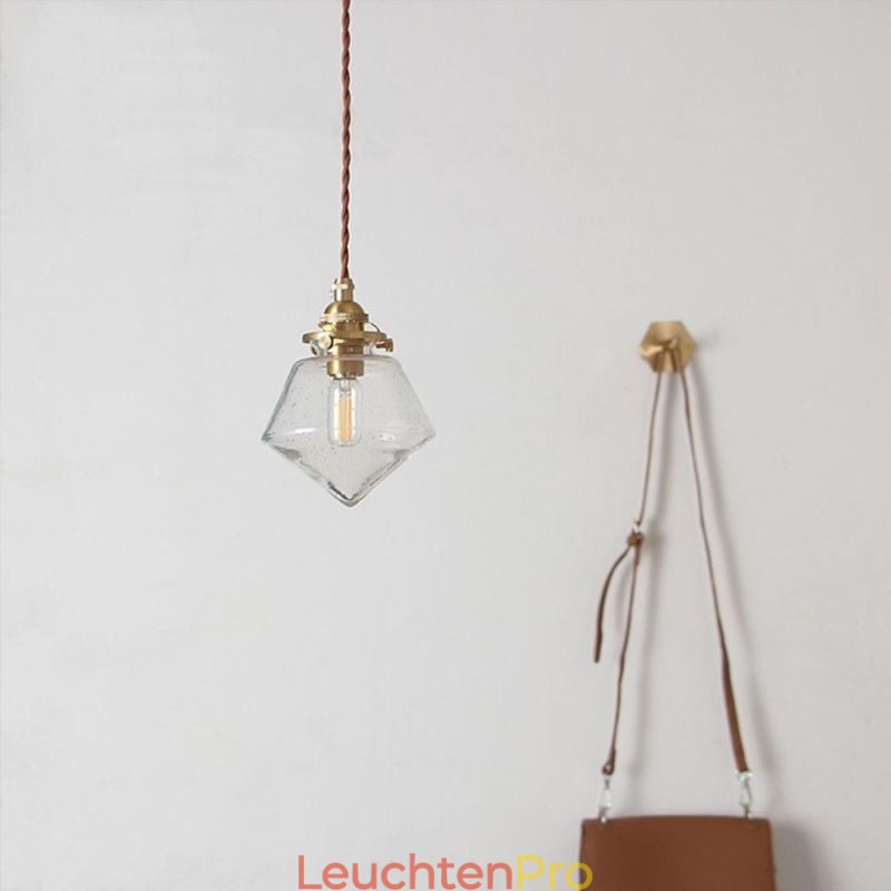 1 Licht Diamant Glas Pendelleuchte Bubble Glas Leuchte