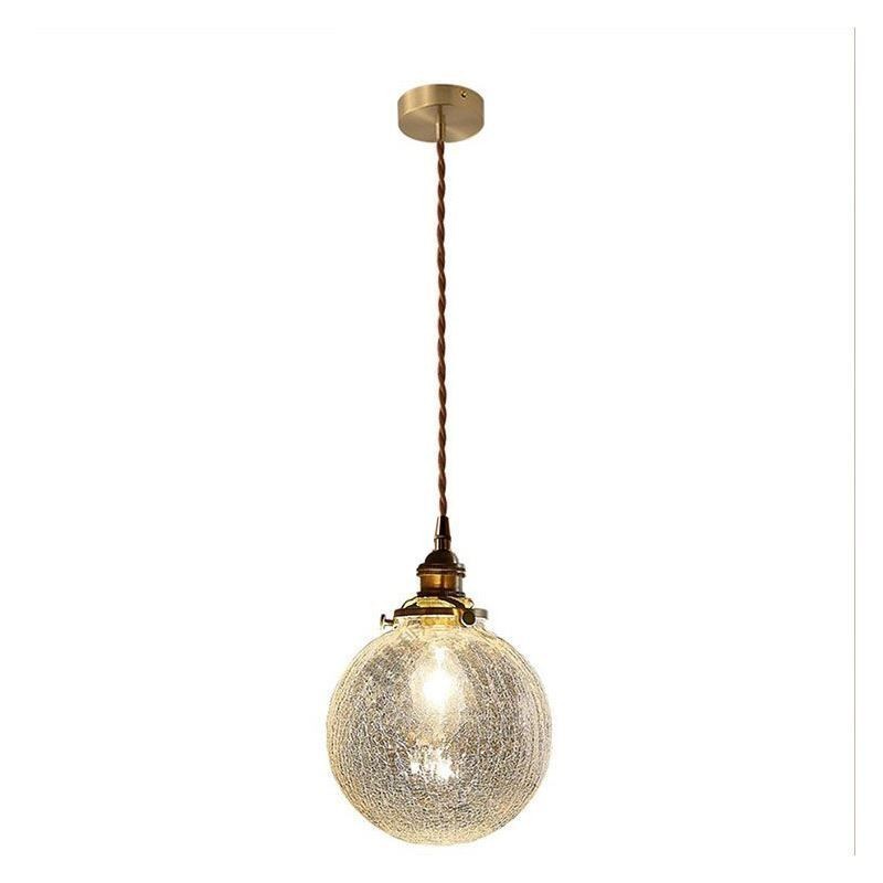 Glas Pendelleuchte Moderne Crackle Deckenleuchte