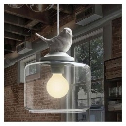 Retro Stil Glas Pendelleuchte Little Bird Dekorative Beleuchtung