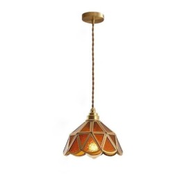 Retro-Glas-Pendelleuchte im japanischen Stil