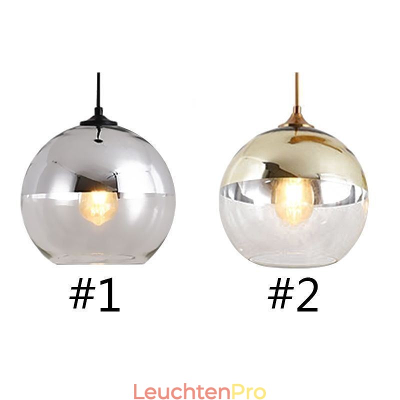 Kreative Eisen + Glaskugel Pendelleuchte Dekorative Beleuchtung