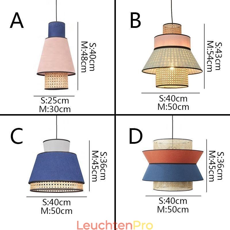 1 Licht Kleid Lampenschirm Pendelleuchte Bambus Weave Beleuchtung