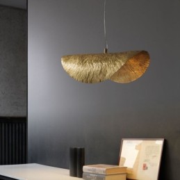 Messing Pendelleuchte Moderne minimalistische Lotusblatt Deckenleuchte