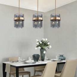 Moderne Pendelleuchte aus Glas