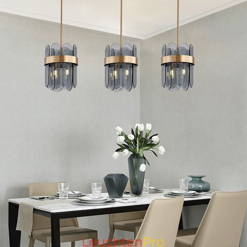 Moderne Pendelleuchte aus Glas